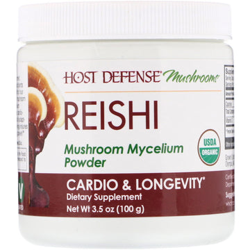 Fungi Perfecti, Reishi, Mushroom Mycelium Powder, Cardio & Longevity, 3.5 oz (100 g)