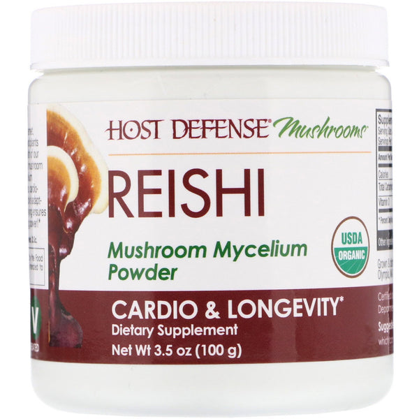 Fungi Perfecti, Reishi, Mushroom Mycelium Powder, Cardio & Longevity, 3.5 oz (100 g) - The Supplement Shop