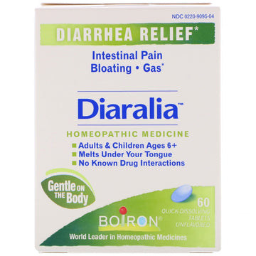 Boiron, Diaralia, Unflavored, 60 Quick-Dissolving Tablets