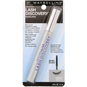 Maybelline, Lash Discovery Mascara, 351 Very Black, 0.16 fl oz (4.7 ml)