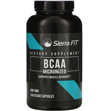 Sierra Fit, Micronized BCAA, Branched Chain Amino Acids, 1,000 mg Per Serving, 240 Veggie Capsules