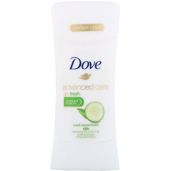 Dove, Advanced Care, Go Fresh, Anti-Perspirant Deodorant, Cool Essentials, 2.6 oz (74 g) - The Supplement Shop