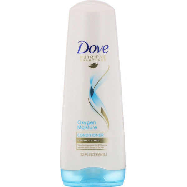 Dove, Nutritive Solutions, Oxygen Moisture Conditioner, For Fine, Flat Hair, 12 fl oz (355 ml) - The Supplement Shop
