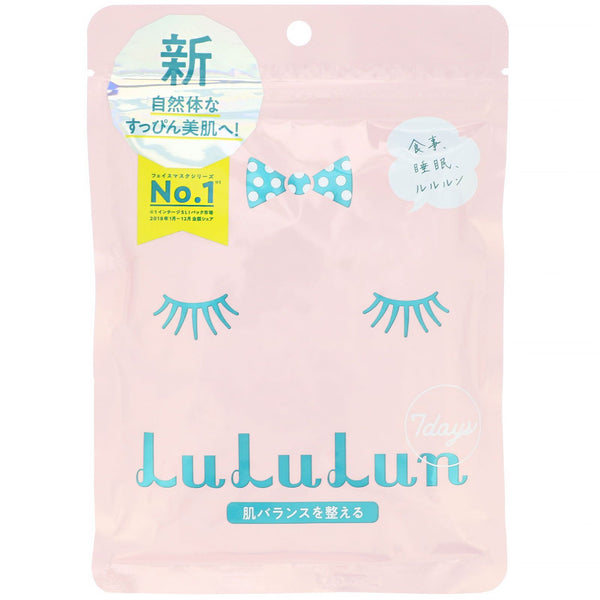 Lululun, Restore Skin Balance, Face Mask, 7 Sheets, 3.65 fl oz (108 ml) - The Supplement Shop