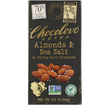 Chocolove, Almonds & Sea Salt in Strong Dark Chocolate, 70% Cocoa, 3.2 oz (90 g) - The Supplement Shop