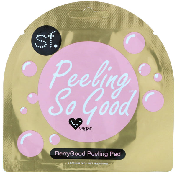 SFGlow, Peeling So Good, BerryGood Peeling Pad, 1 Pad, 7 ml (0.24 oz)