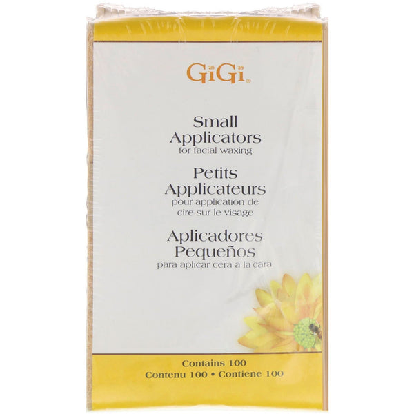 Gigi Spa, Small Applicators for Facial Waxing, 100 Small Applicators - The Supplement Shop