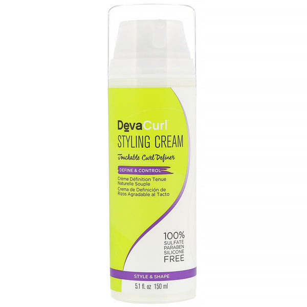 DevaCurl, Styling Cream, Touchable Curl Definer, Define & Control, 5.1 fl oz (150 ml) - The Supplement Shop