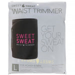 Sports Research, Sweet Sweat Waist Trimmer, Large, Black & Pink, 1 Belt - The Supplement Shop