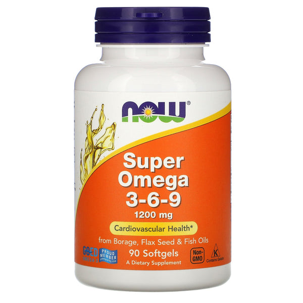 Now Foods, Super Omega 3-6-9, 1,200 mg, 90 Softgels - The Supplement Shop