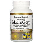 Natural Factors, Keto Paleo MacroGest, 60 Delayed Release Capsules - The Supplement Shop