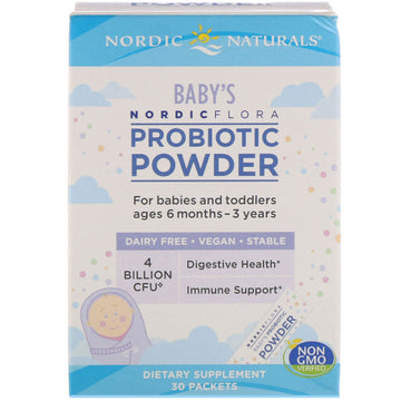 Nordic Naturals, Nordic Flora Baby's Probiotic Powder, 4 Billion CFU, 30 Packets