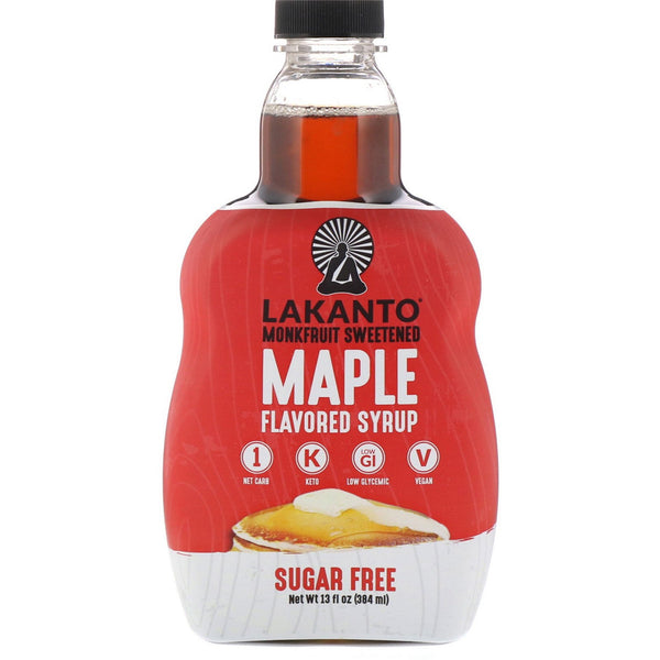Lakanto, Monkfruit Sweetened Maple Flavored Syrup, 13 fl oz (384 ml) - The Supplement Shop