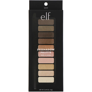 E.L.F., Need It Nude Eyeshadow Palette, 0.49 oz (14 g)