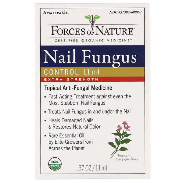 Forces of Nature, Nail Fungus Control, Extra Strength, 0.37 (11 ml) - The Supplement Shop