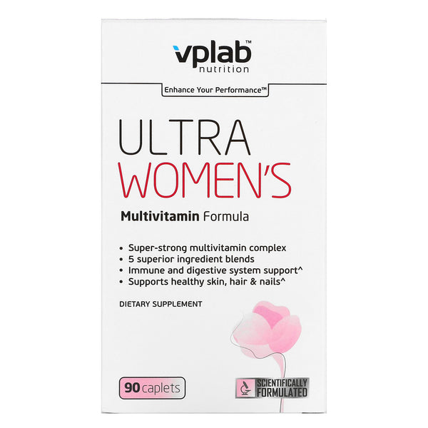 Vplab, Ultra Women’s Multivitamin Formula, 90 Caplets - The Supplement Shop