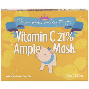 Elizavecca, Milky Piggy, Vitamin C 21% Ample Mask, 3.53 oz (100 g)