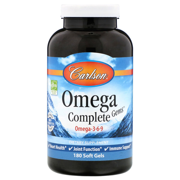 Carlson Labs, Omega Complete Gems, 180 Soft Gels - The Supplement Shop