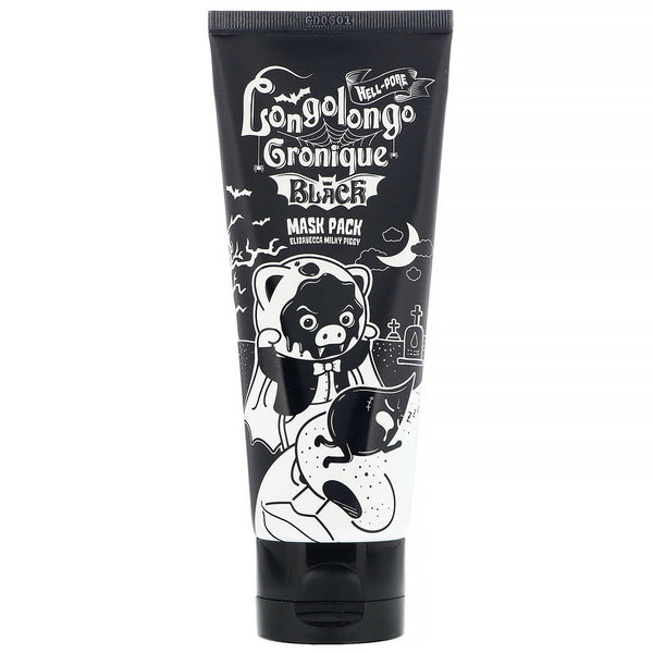 Elizavecca, Milky Piggy, Hell-Pore, Longolongo Gronique Black Mask Pack, 3.38 fl oz (100 ml) - The Supplement Shop