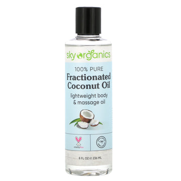 Sky Organics, 100% Pure Fractionated Coconut Oil, 8 fl oz (236 ml)
