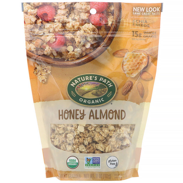 Nature's Path, Crunchy Granola, Honey Almond, 11 oz (312 g) - The Supplement Shop