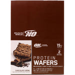 Optimum Nutrition, Protein Wafers, Chocolate Creme, 9 Packs, 1.48 oz (42 g) Each - The Supplement Shop