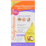 Sally Hansen, Hair Remover Wax Strip Kit, 34 Wax Strips + Finishing Oil - The Supplement Shop