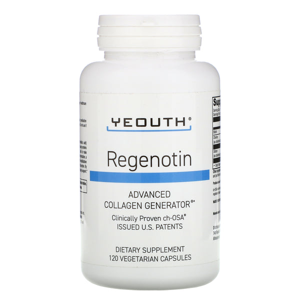 Yeouth, Regenotin, Advanced Collagen Generator, 120 Vegetarian Capsules - The Supplement Shop
