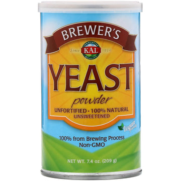 KAL, Brewer's Yeast Powder, Unsweetened, 7.4 oz (209 g)