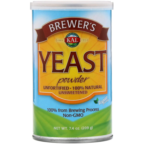 KAL, Brewer's Yeast Powder, Unsweetened, 7.4 oz (209 g) - The Supplement Shop