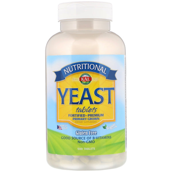 KAL, Nutritional Yeast, 500 Tablets - The Supplement Shop