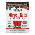 Macrolife Naturals, Miracle Reds, Superfood, Goji, Pomegranate, Acai, Mangosteen, 0.3 oz (9.5 g) - The Supplement Shop