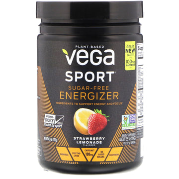 Vega, Sport, Sugar-Free Energizer, Strawberry Lemonade, 4.3 oz (122 g)