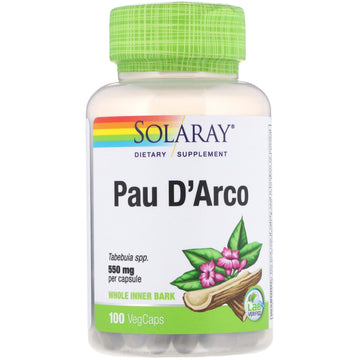 Solaray, Pau D'Arco, 550 mg, 100 VegCaps