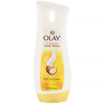 Olay, In-Shower Body Lotion, Ultra Moisture Shea Butter, 15.2 fl oz (450 ml)