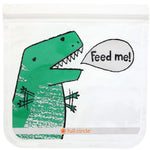 Full Circle, ZipTuck, Reusable Sandwich Bags, Dinosaur, 2 Bags - The Supplement Shop