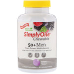 Super Nutrition, SimplyOne, 50+ Men Triple Power Multivitamin, Wild-Berry Flavor, 90 Chewable Tablets - The Supplement Shop