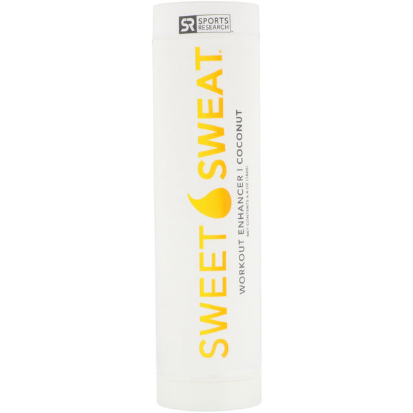 Sports Research, Sweet Sweat Workout Enchancer, Coconut, 6.4 oz (182 g) - The Supplement Shop