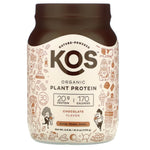 KOS, Organic Plant Protein, Chocolate, 2.6 lb (1,170 g) - The Supplement Shop