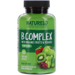 NATURELO, B Complex with Organic Fruits & Veggies, 120 Vegetable Capsules - The Supplement Shop