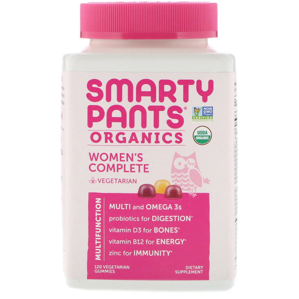 SmartyPants, Organics, Women's Complete, 120 Vegetarian Gummies - The Supplement Shop