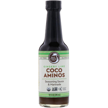 Big Tree Farms, Organic Coco Aminos, Seasoning Sauce & Marinade, Gingery Lime, 10 fl oz (296 ml)