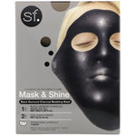 SFGlow, Mask & Shine, Black Diamond Charcoal Modeling Mask, 4 Piece Kit - The Supplement Shop