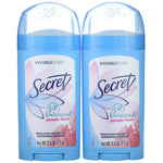 Secret, pH Balanced Deodorant, Invisible Solid, Powder Fresh, Twin Pack, 2.6 oz (73 g) Each - The Supplement Shop