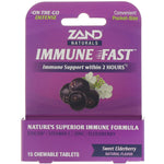 Zand, Immune Fast, Sweet Elderberry, 15 Chewable Tablets - The Supplement Shop