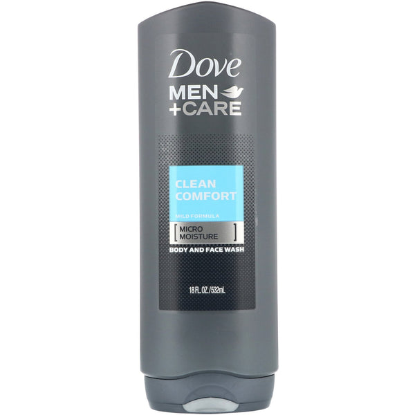 Dove, Men+Care, Body and Face Wash, Clean Comfort, 18 fl oz (532 ml) - The Supplement Shop