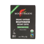 Mount Hagen, Organic Fairtrade Decaffeinated Instant Coffee, 25 Single Serve Sticks, 1.76 oz (50 g) - The Supplement Shop