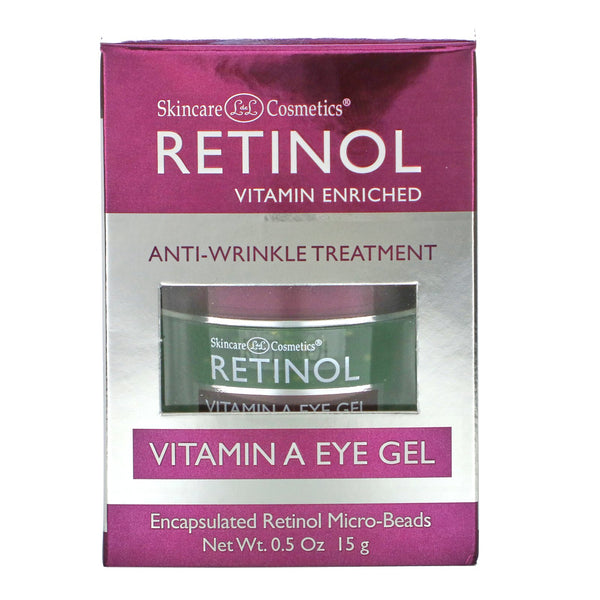 Skincare LdeL Cosmetics Retinol, Retinol Vitamin A Eye Gel, 0.5 oz (15 g) - The Supplement Shop