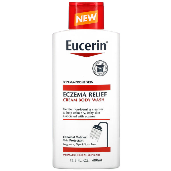 Eucerin, Eczema Relief, Cream Body Wash, 13.5 fl oz (400 ml) - The Supplement Shop