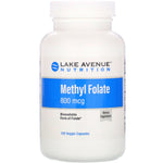 Lake Avenue Nutrition, Methyl Folate, 800 mcg, 120 Veggie Capsules - The Supplement Shop